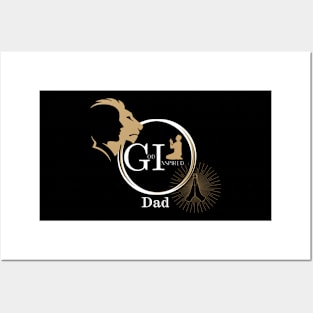 God Inspired Dad best seller Christian design - Fathers day Gift Posters and Art